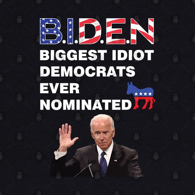 Anti Joe Biden 2020 Gaffe Sleepy Funny President Trump Maga Corn Pop Liberal Democrat GOP by Shirtsurf